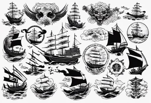 ships tattoo idea