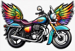 lesbian symbol and music tattoo idea