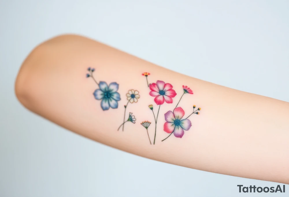 Wildflowers tattoo idea
