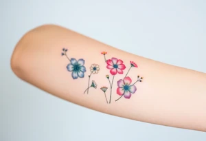 Wildflowers tattoo idea