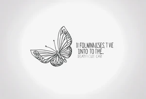 Represent The song “I will follow you into the dark” by Death Cab for Cutie tattoo idea