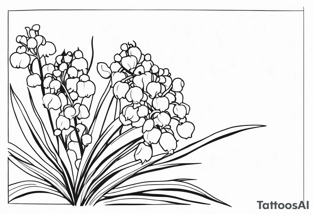 lilly of the valley crysanthemum tattoo idea