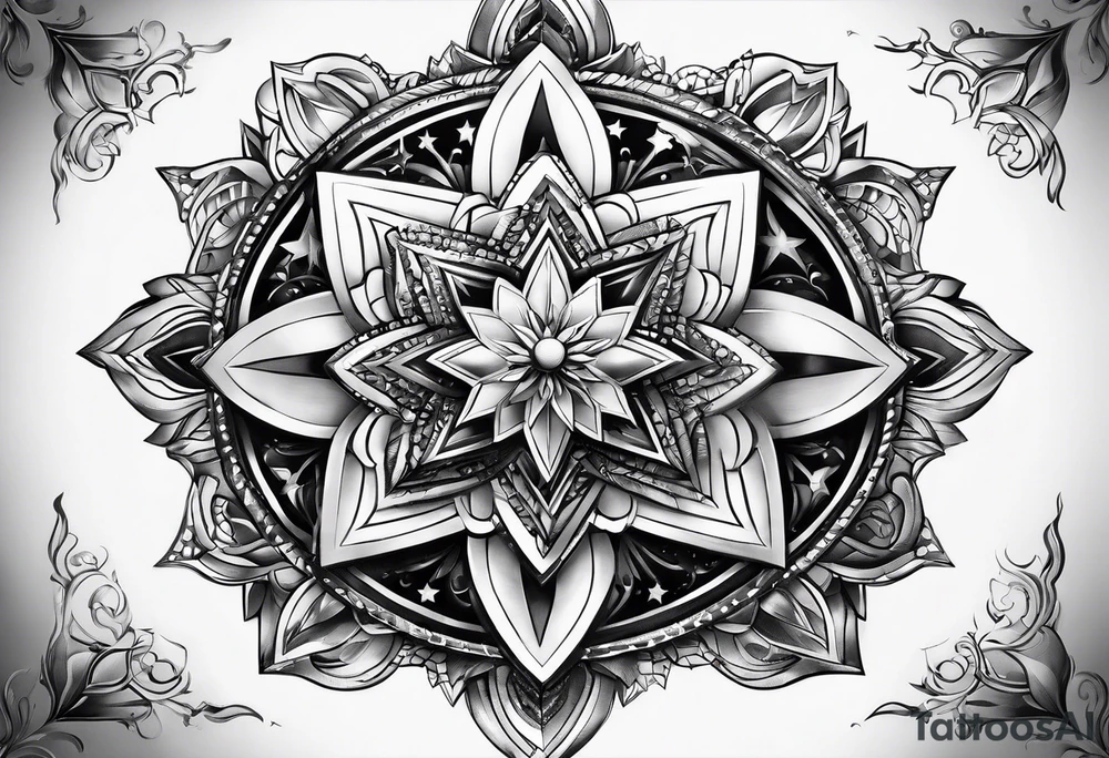 A star in the sky tattoo idea