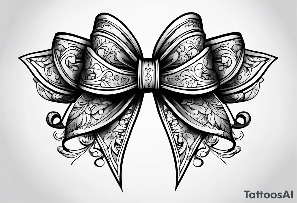 Princess bows tattoo idea