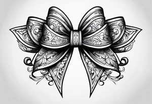 Princess bows tattoo idea