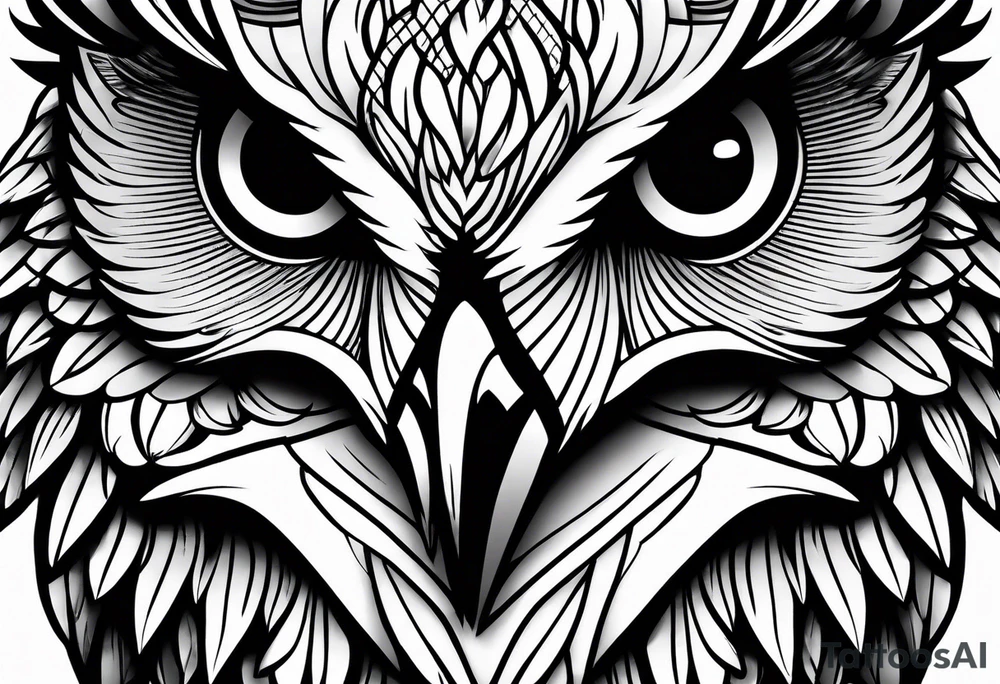 majestic owl tattoo idea