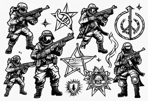 Rangers from Wasteland 3 game. tattoo idea