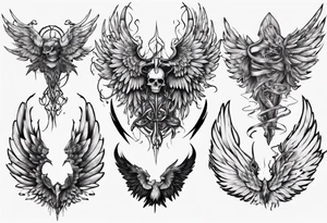 The fallen wings tattoo idea
