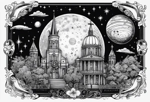New Orleans, astronomy tattoo idea
