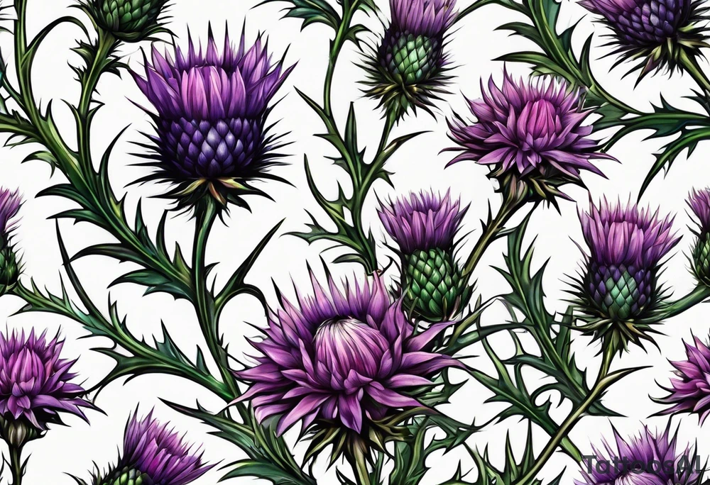 Thistle tattoo idea
