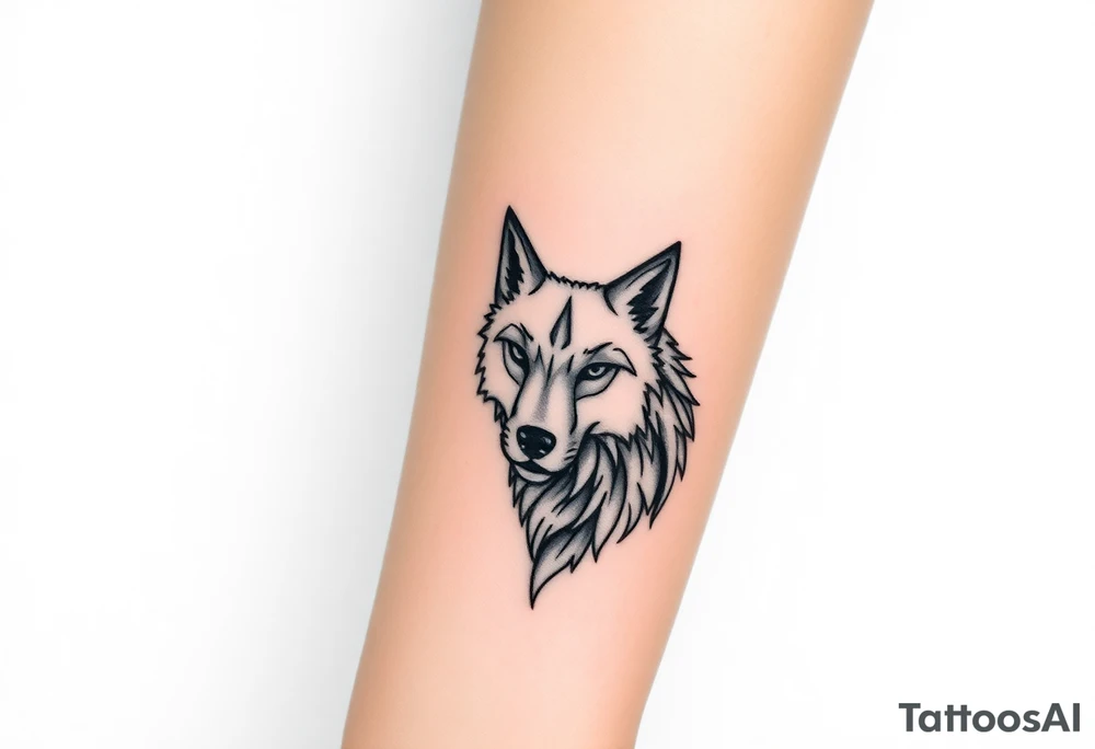 Wolf tattoo idea