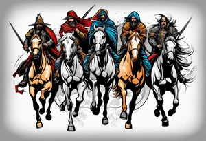 Four horsemen tattoo idea