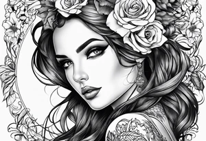 A lady reveals her boobs tattoo idea