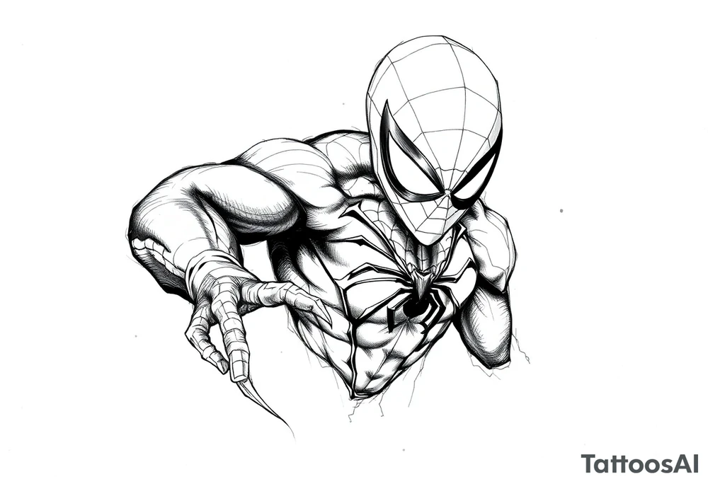 spiderman tattoo idea