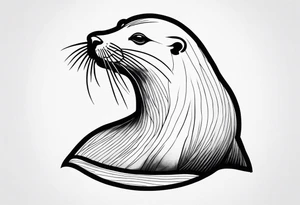 Sea lion tattoo idea