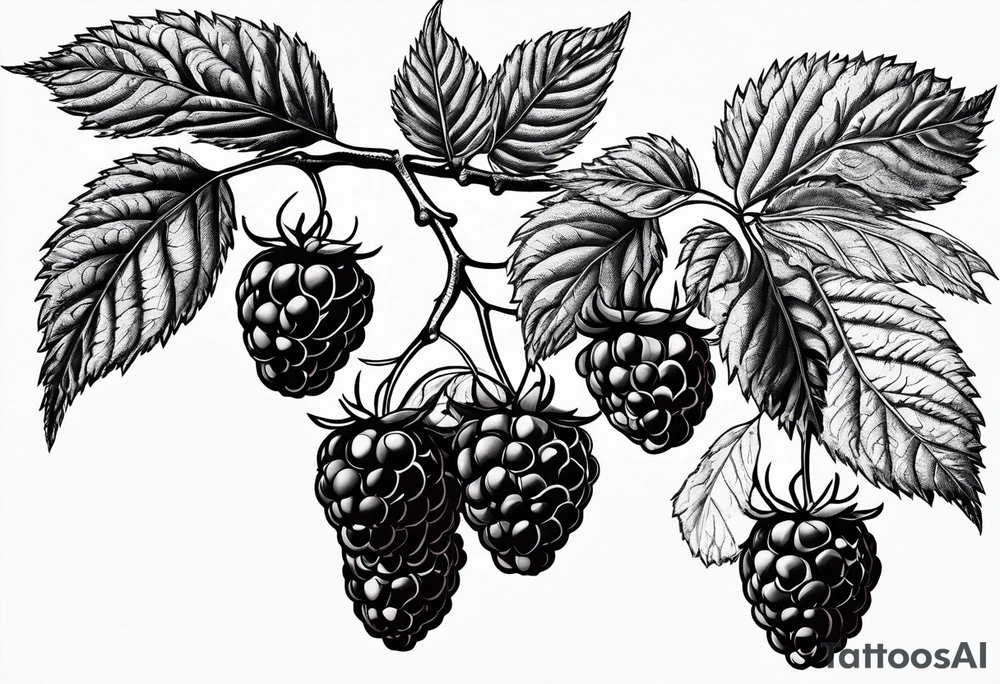 a single long raspberry branch that is growing downwards tattoo idea a single long raspberry branch that is growing downwards tattoo idea