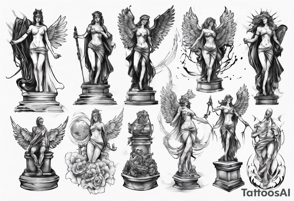 Statue tattoo idea