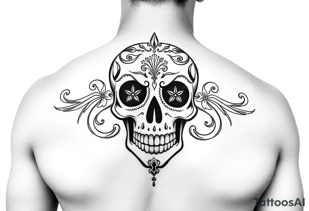 mexican sugar skull tattoo idea