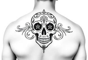 mexican sugar skull tattoo idea