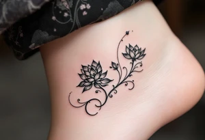 希望 (xīwàng, “hope”) in sunrise pink matches lotus flowers to convey rebirth and inner light. tattoo idea