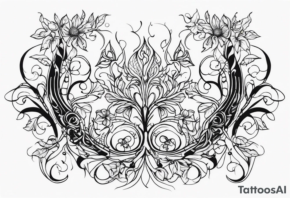 Long Vines tattoo idea