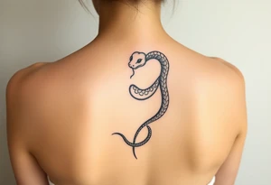 Shedding snake Balinese tattoo idea