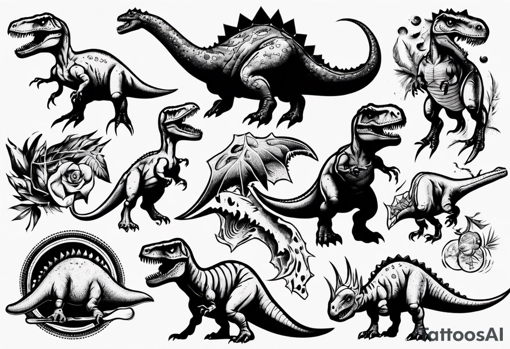dinosaur tattoo idea