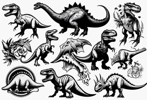 dinosaur tattoo idea