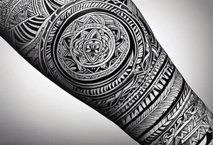 samoan tribal forearm tattoo, show on forearm tattoo idea