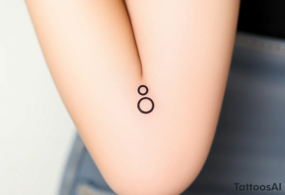 A small ";" symbol tattoo idea