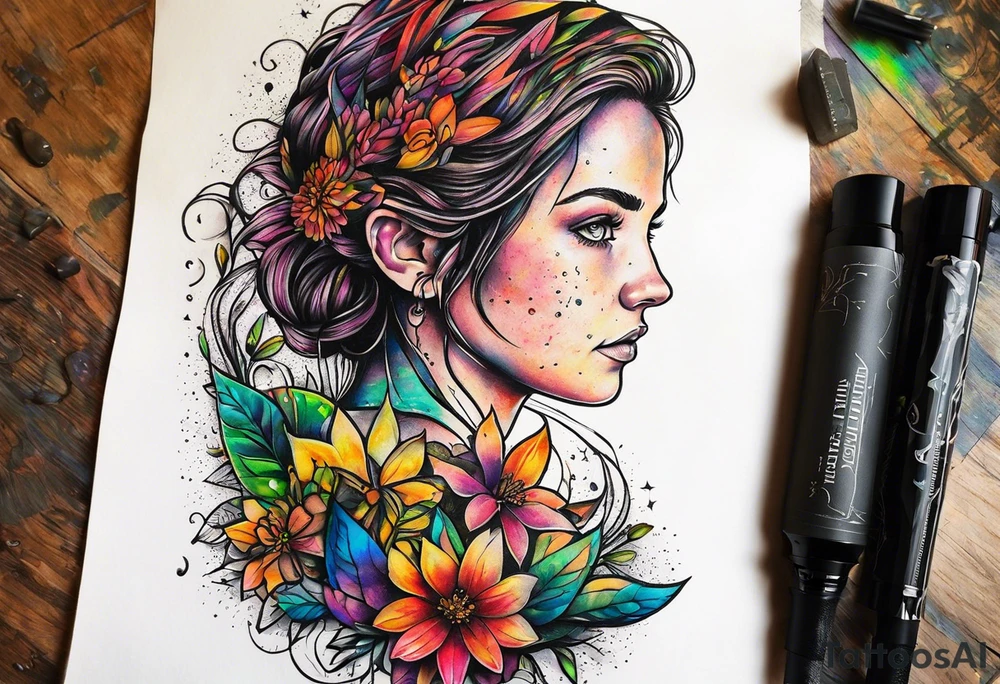 Last of Us firefly tattoo that incorporates Pride colors. I do not want any characters in this tattoo. tattoo idea