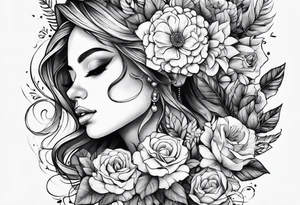 Something that goes with flowers tattoo idea