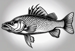 walleye tattoo idea