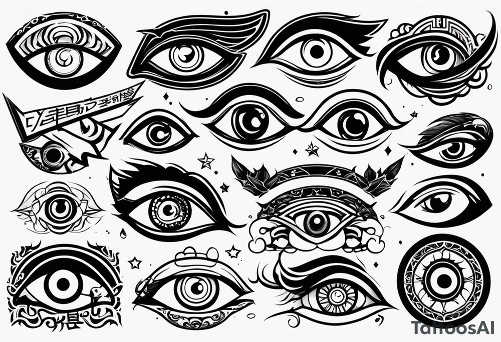 Byakugan eyes tattoo idea