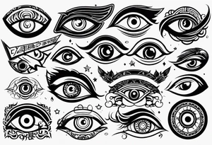 Byakugan eyes tattoo idea