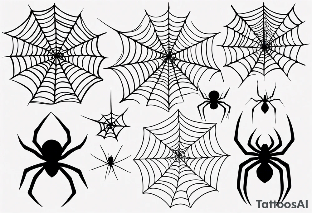 Spiderweb tattoo idea