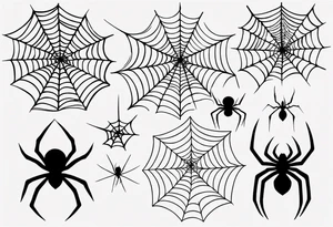 Spiderweb tattoo idea