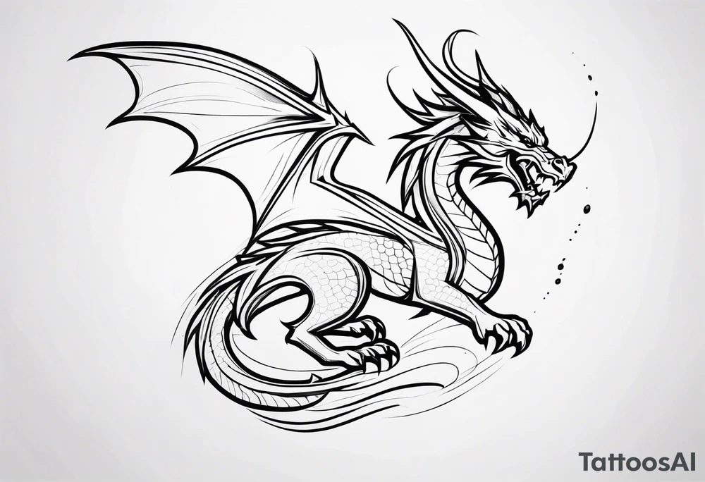 dragon tattoo idea