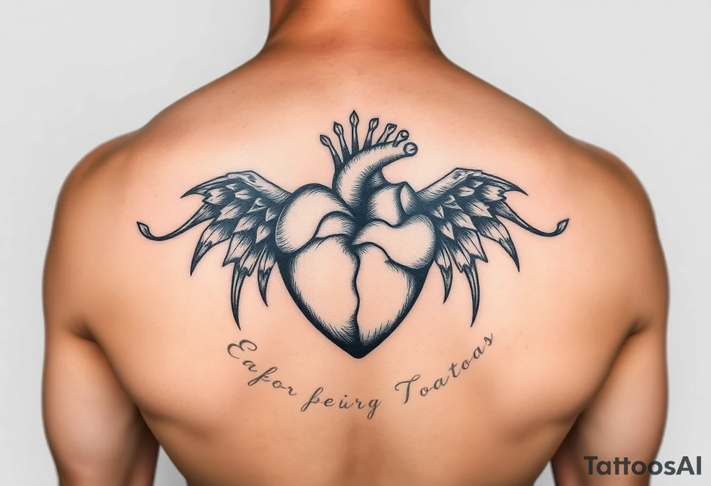 heart beat voyage tattoo idea