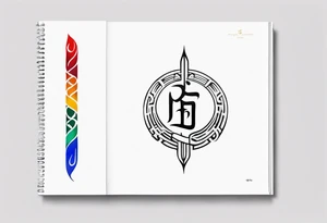 baybayin Filipino vertical tattoo tattoo idea