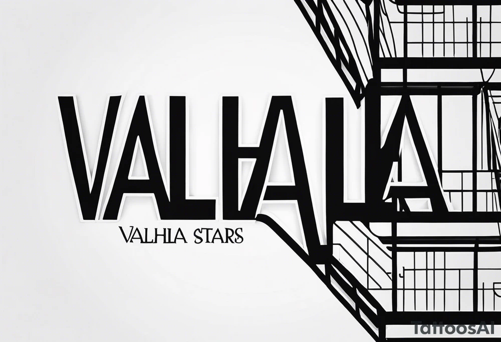 Valhalla stairs tattoo idea