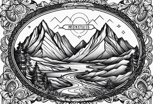 montains scootland tattoo idea