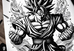 Kaioken Goku tattoo idea