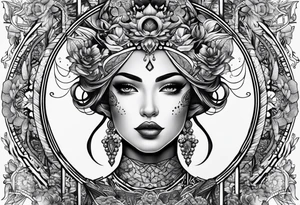 Végétale arm tattoo idea
