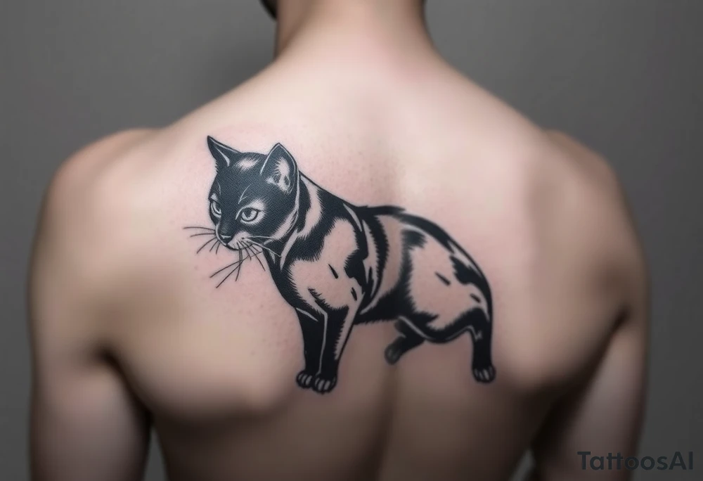Black Cat tattoo idea