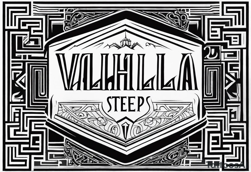 Valhalla steps tattoo idea