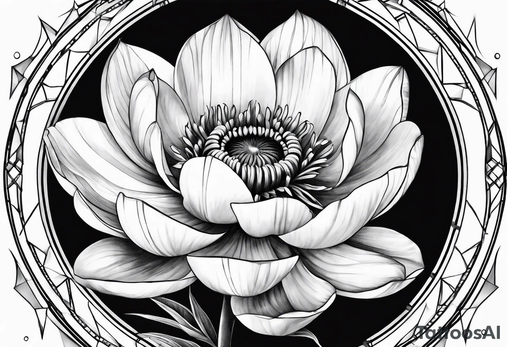 Geometri sfasata tattoo idea