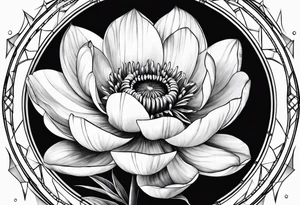 Geometri sfasata tattoo idea