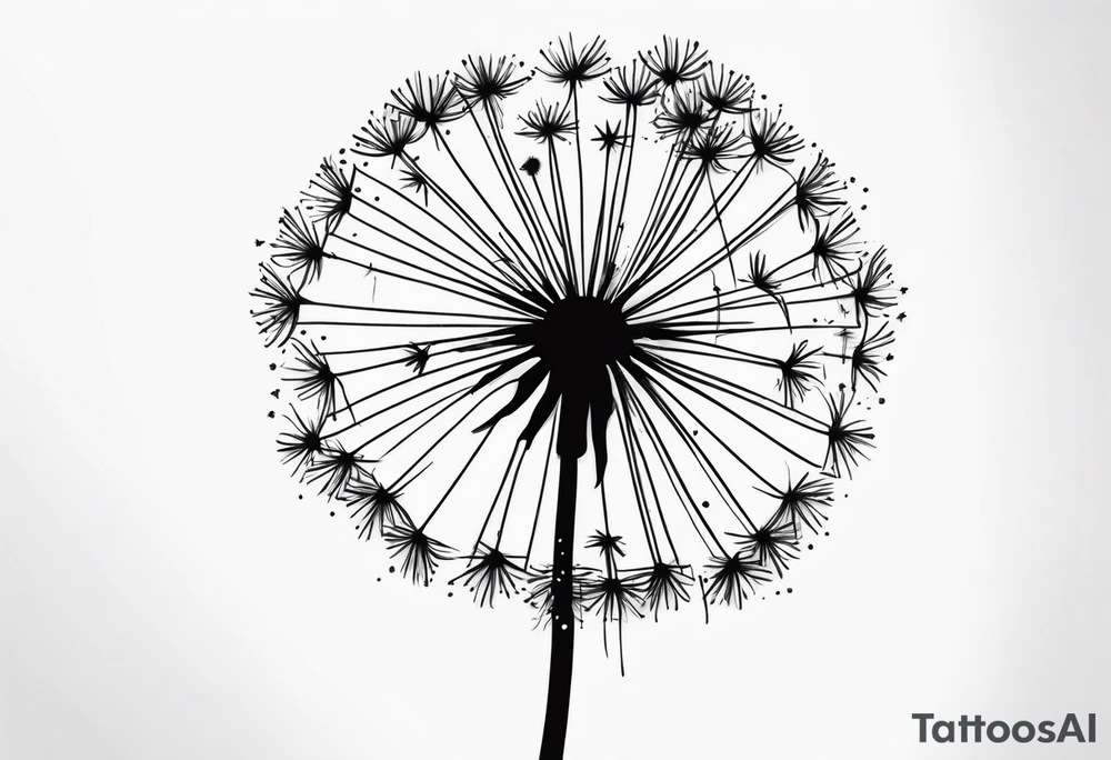 dandelion tattoo idea