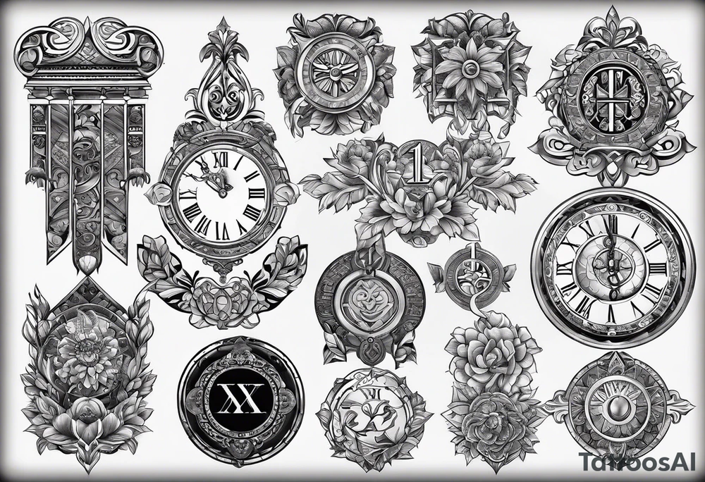 2014, 2016, and 2024 In roman numerals tattoo idea